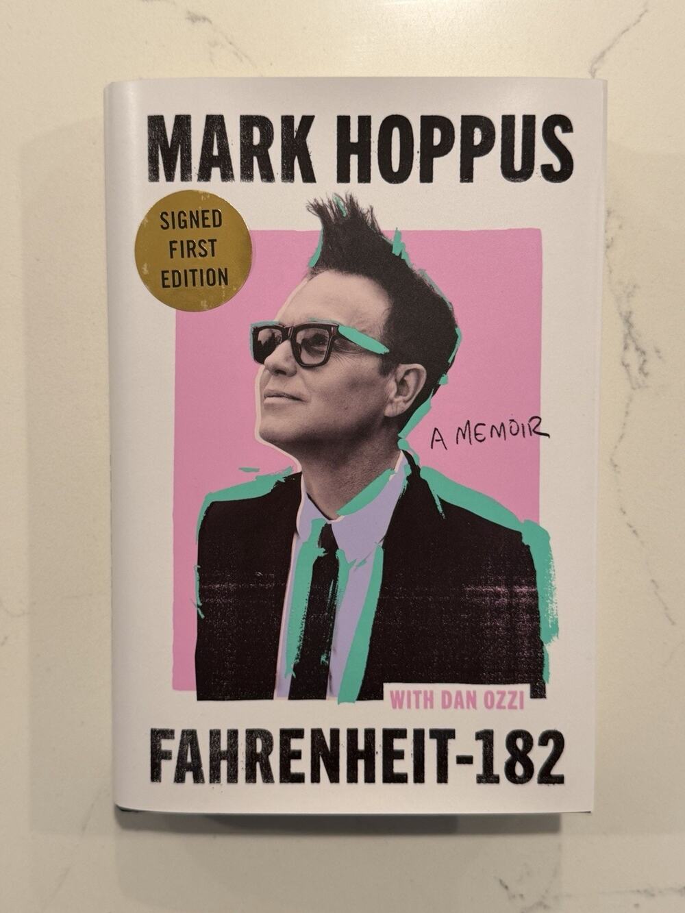 Autographed Mark Hoppus Signed Book Fahrenheit-182 A Memoir Blink 182 #1